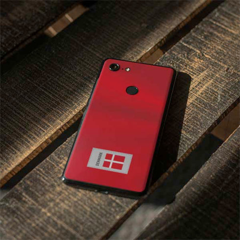 Denmark Soccer Flag Google Pixel 3 Skin